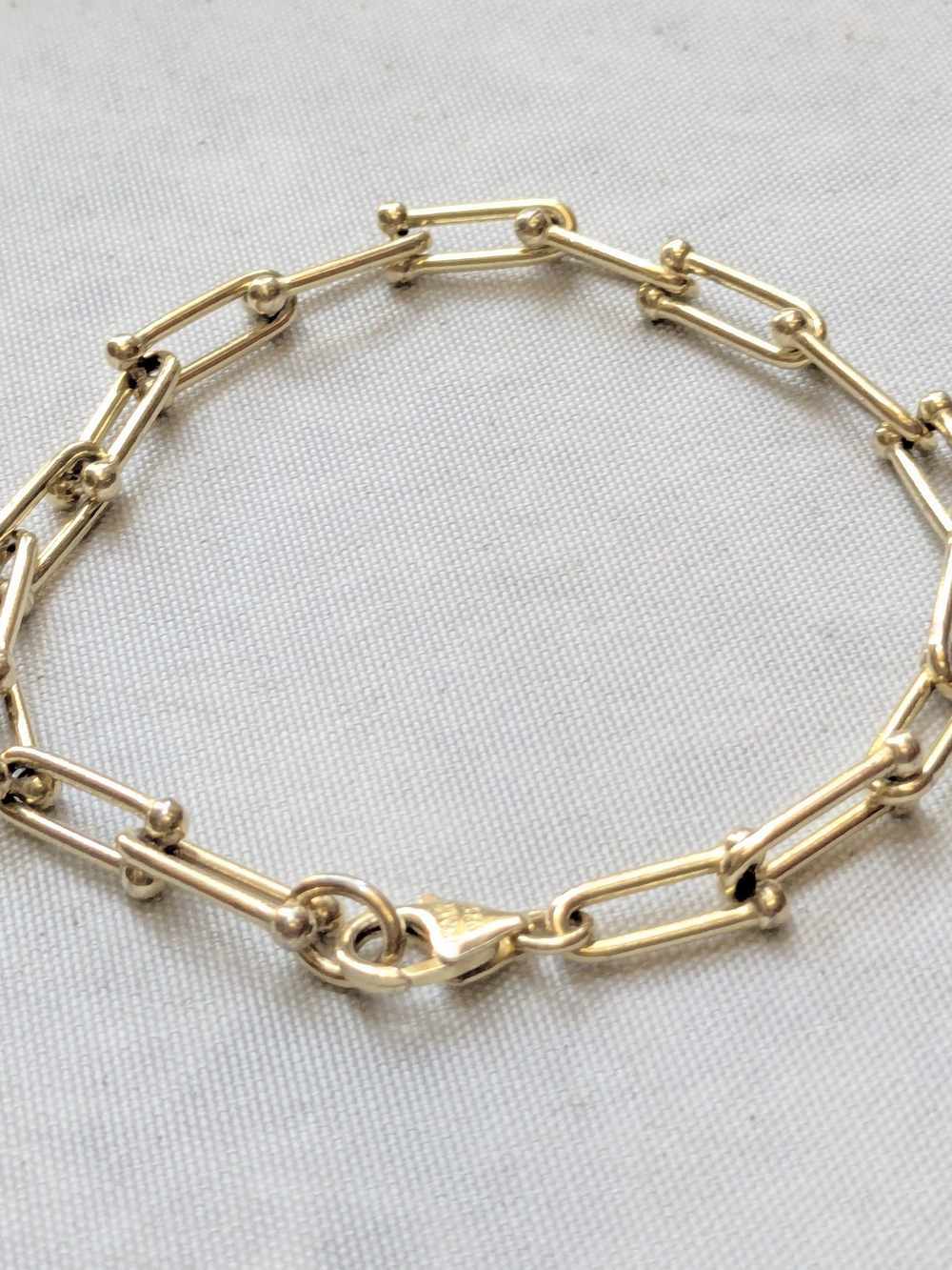 Milor Sterling Silver Bracelet Equestrian Stirrup Gold 7.75" Italy